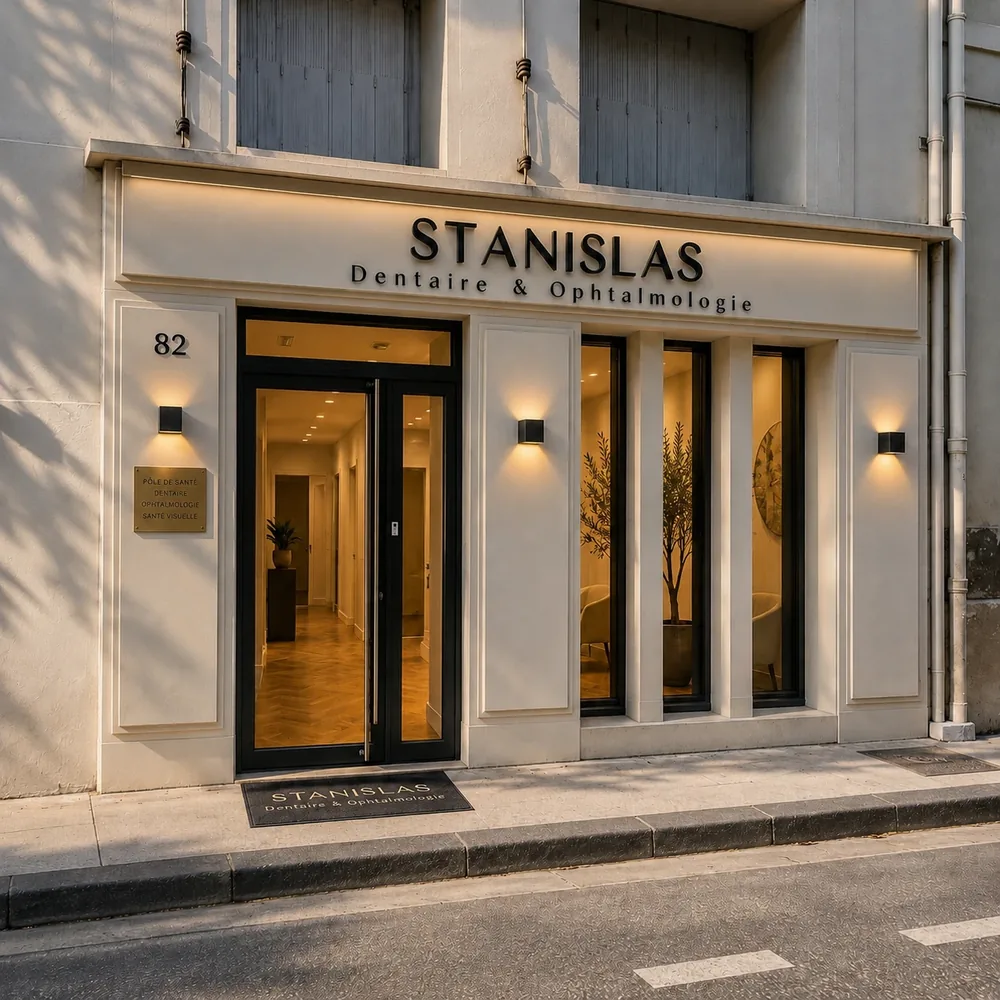 Façade du Centre Stanislas, 82 rue Stanislas Torrents à Marseille
